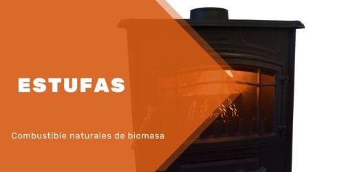 Estufas combustible naturales de biomasa